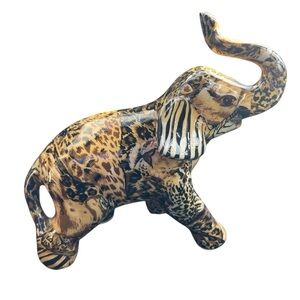 Glazed Artistic Elephant Figurine